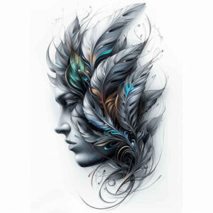 3d-effect-figure-tattoo – tattoo design ideas free ai generated – hidden – for-spine – Gallery: surrealistic-characters-inkby-ai