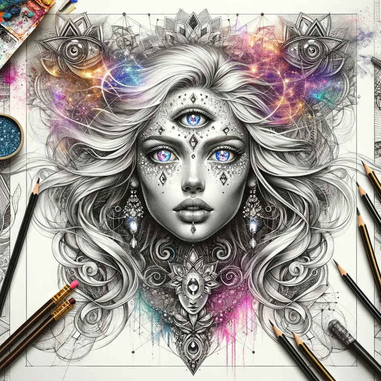 artistic-figure-tattoo – tattoo design ideas free ai generated – odd – for-lower-back – Gallery: surrealistic-characters-inkby-ai