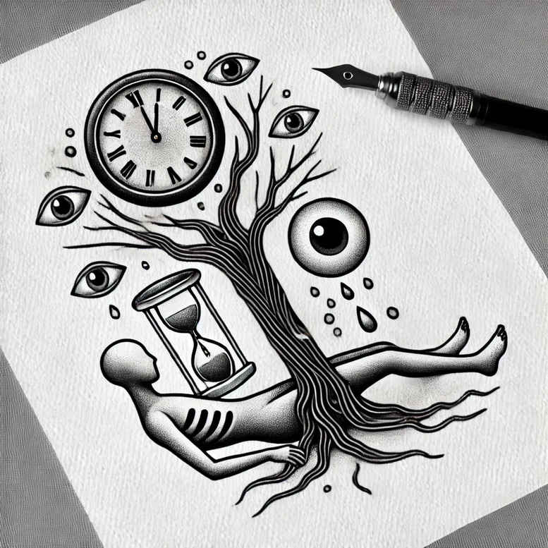 detailed-figure-tattoo – tattoo design ideas free ai generated – empty – for-hip – Gallery: surrealistic-characters-inkby-ai