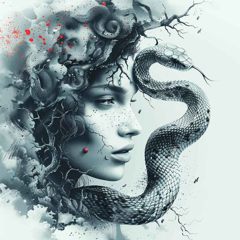 detailed-figure-tattoo – tattoo design ideas free ai generated – macabre – for-palm – Gallery: surrealistic-characters-inkby-ai