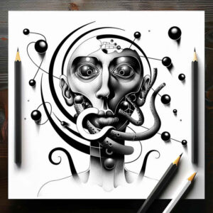 fantastic-figure-tattoo – tattoo design ideas free ai generated – mystic – for-toe – Gallery: surrealistic-characters-inkby-ai