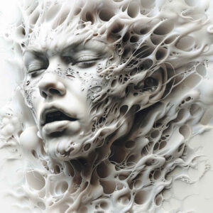 fantastic-figure-tattoo – tattoo design ideas free ai generated – sacrifice – for-neck – Gallery: surrealistic-characters-inkby-ai