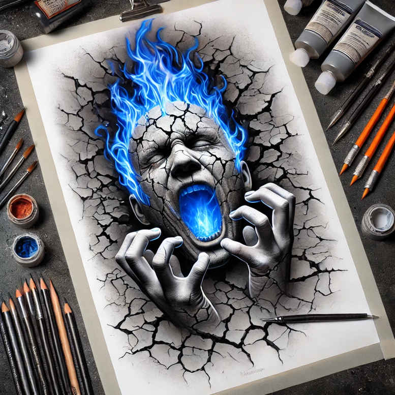 life-motif-figure-tattoo – tattoo design ideas free ai generated – sinister – for-back-shoulder – Gallery: surrealistic-characters-inkby-ai