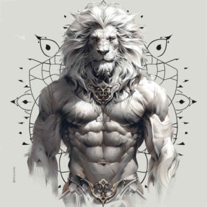ornamental-figure-tattoo – tattoo design ideas free ai generated – murky – for-upper-chest – Gallery: surrealistic-characters-inkby-ai