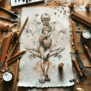 ornamental-figure-tattoo – tattoo design ideas free ai generated – phantom – for-upper-chest – Gallery: surrealistic-characters-inkby-ai