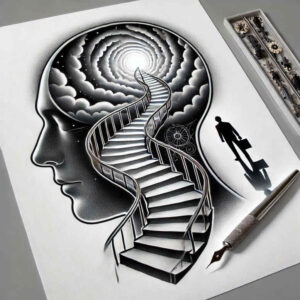 surrealistic-figure-tattoo – tattoo design ideas free ai generated – weird – for-triceps – Gallery: surrealistic-characters-inkby-ai