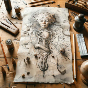 surrealistic-characters tattoo design ideas Surrealism phantom shadows dream persona for heel