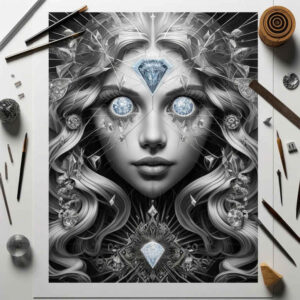 surrealistic-characters tattoo design ideas Realism refined lines dream persona for palm
