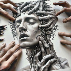 surrealistic-characters tattoo design ideas Surrealism esoteric fantasy visage endurance and power