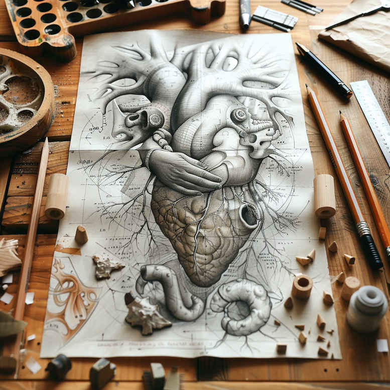 surrealistic-characters tattoo design ideas Surrealism morphic transformation floating face for stomach