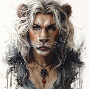 surrealistic-characters tattoo design ideas Realism deep shadows hybrid soul shows strength