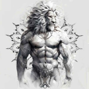 surrealistic-characters tattoo design ideas ultra-detailed hyperreal expression for hip