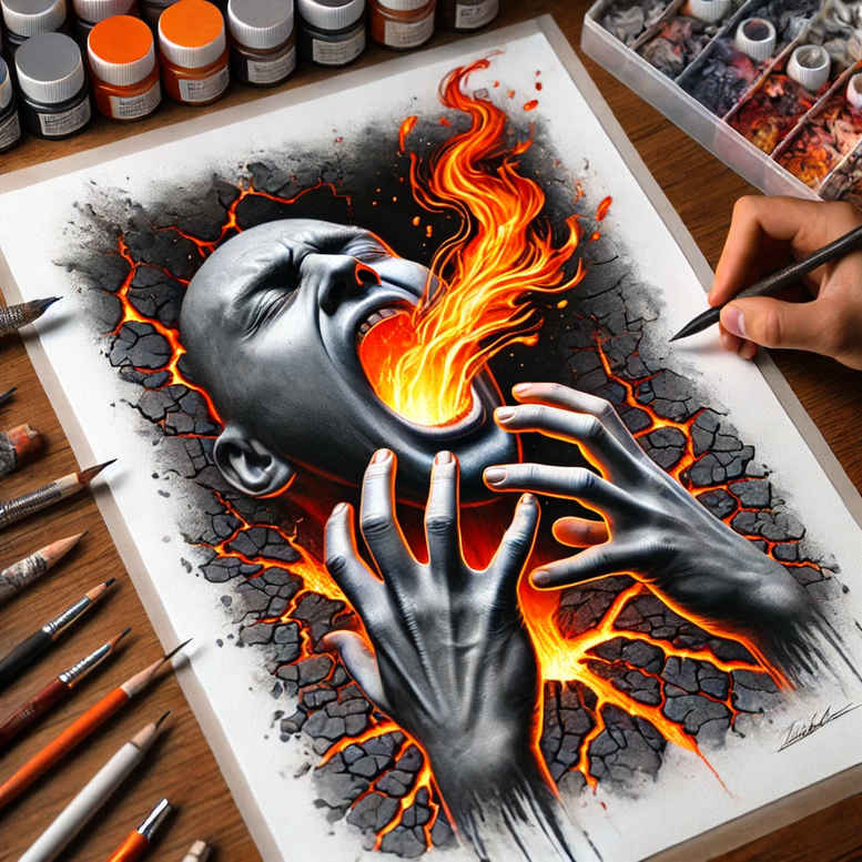 surrealistic-characters tattoo design ideas elaborate inner world for hand