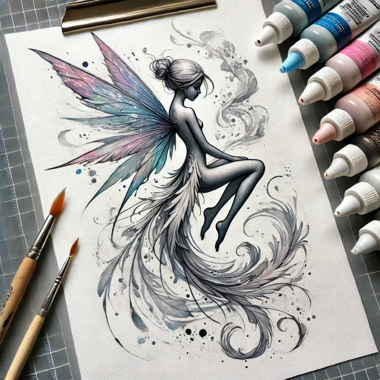 surrealistic-characters tattoo design ideas Realism detail accuracy melted form embodying resilience