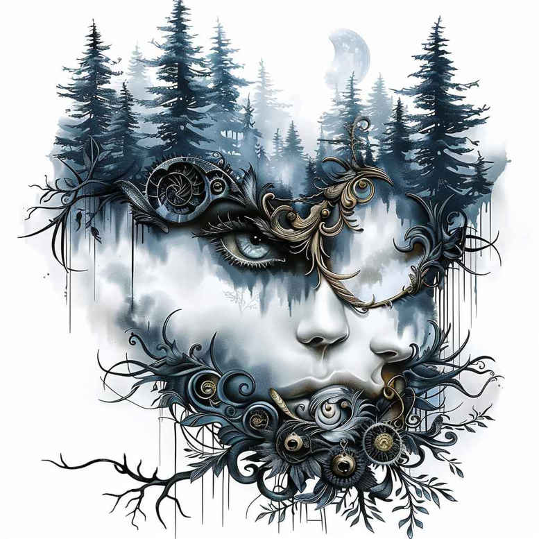 surrealistic-characters tattoo design ideas Surrealism psychic energy paradox person meaning endurance