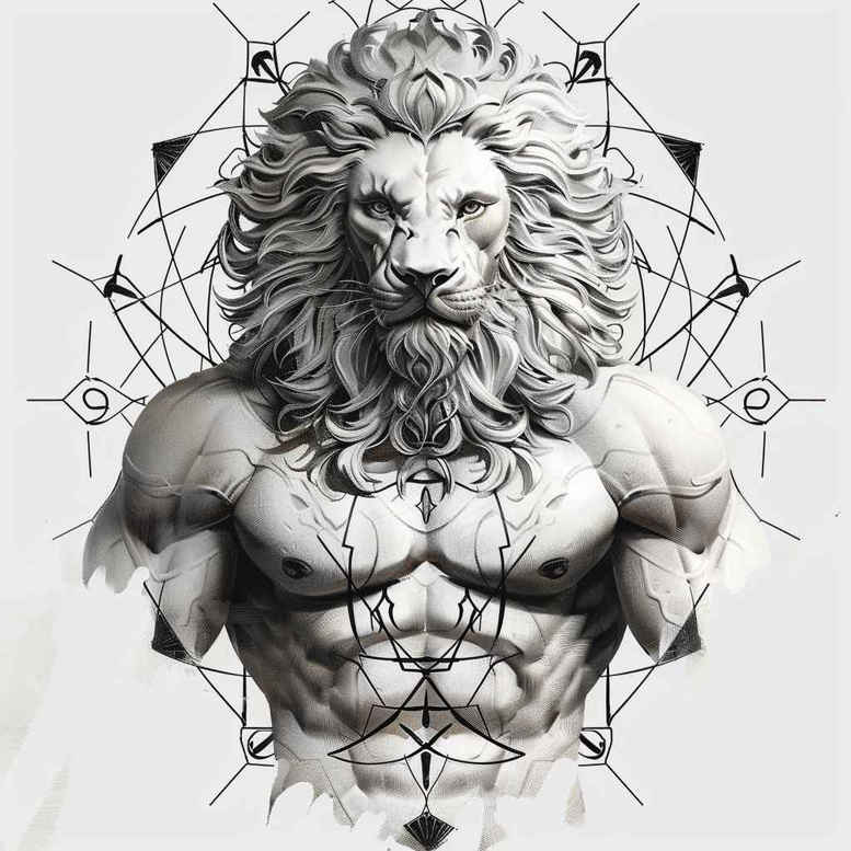 surrealistic-characters tattoo design ideas solid fill subconscious hero stands for courage