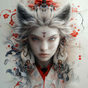 surrealistic-characters tattoo design ideas Surrealism chromatic flux unreal creature for hand