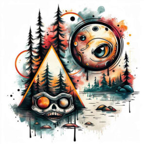 surrealistic-characters tattoo design ideas lifelike visual mind meaning courage