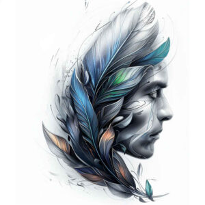 surrealistic-characters tattoo design ideas bold outline vivid soul represents endurance
