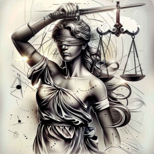 balance-symbol-tattoo – tattoo design ideas free ai generated – realism-form-fidelity – for-upper-shoulder – Gallery: themis-inkby-ai