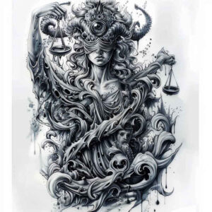 courage-symbol-tattoo – tattoo design ideas free ai generated – realism-depth-realism – for-abdomen – Gallery: themis-inkby-ai