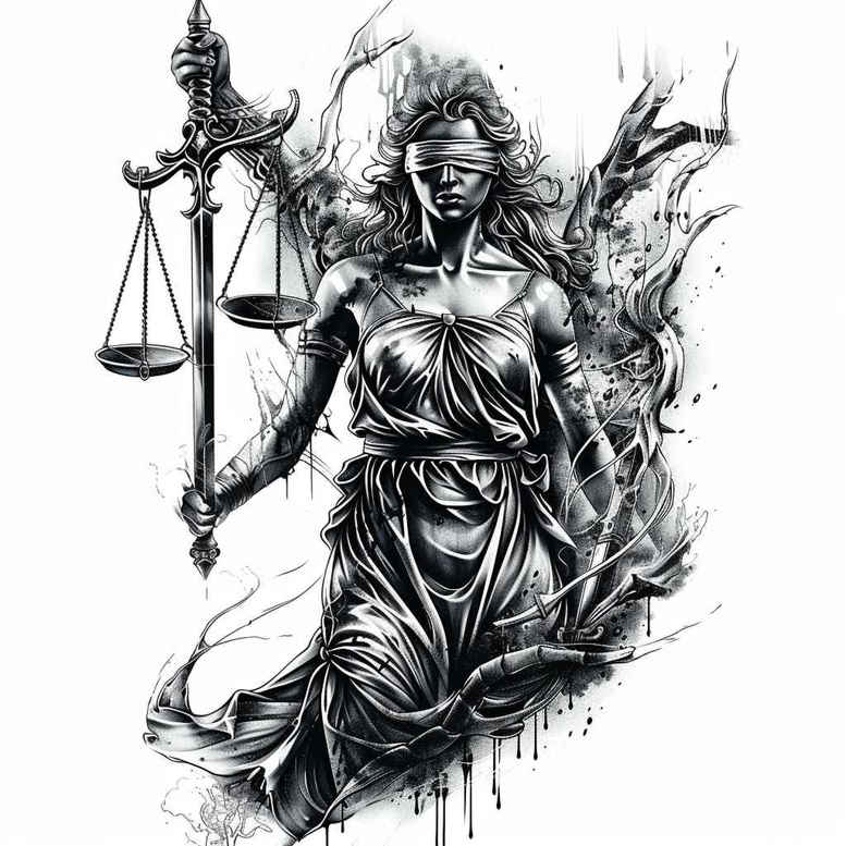 for-women – tattoo design ideas free ai generated – realism-realistic-movement – for-calf – Gallery: themis-inkby-ai