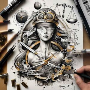 honesty-symbol-tattoo – tattoo design ideas free ai generated – neotraditional-enhanced-shading – for-wrist-side – Gallery: themis-inkby-ai