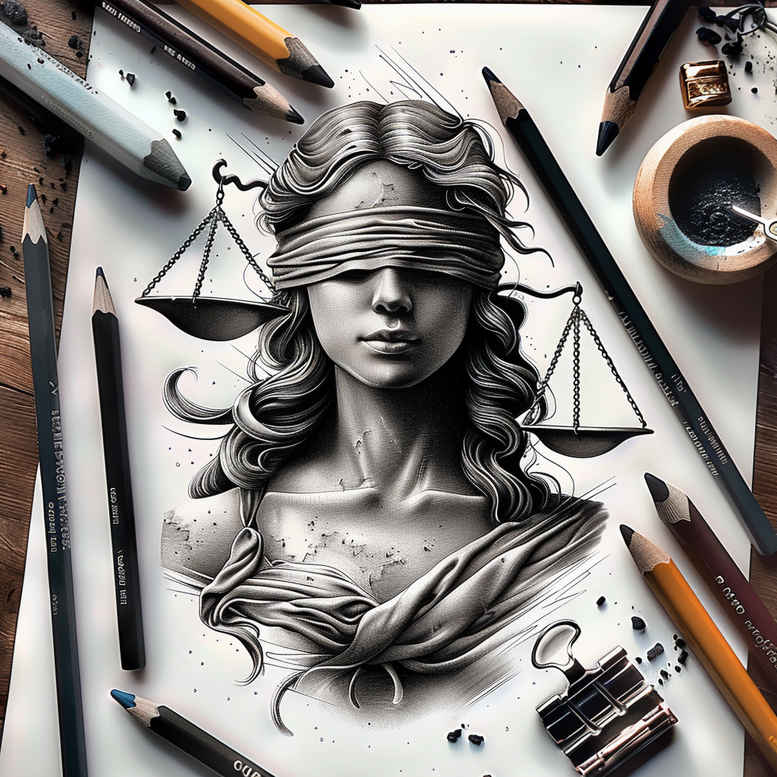 honesty-symbol-tattoo – tattoo design ideas free ai generated – realism-reflection-effect – for-collarbone – Gallery: themis-inkby-ai