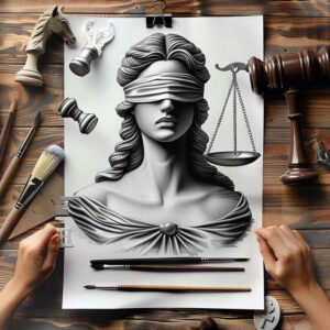 justice-and-balance-tattoo – tattoo design ideas free ai generated – realism-fine-lines – for-full-back – Gallery: themis-inkby-ai