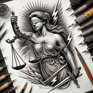 mystical-effect-tattoo – tattoo design ideas free ai generated – realism-soft-highlights – for-upper-shoulder – Gallery: themis-inkby-ai