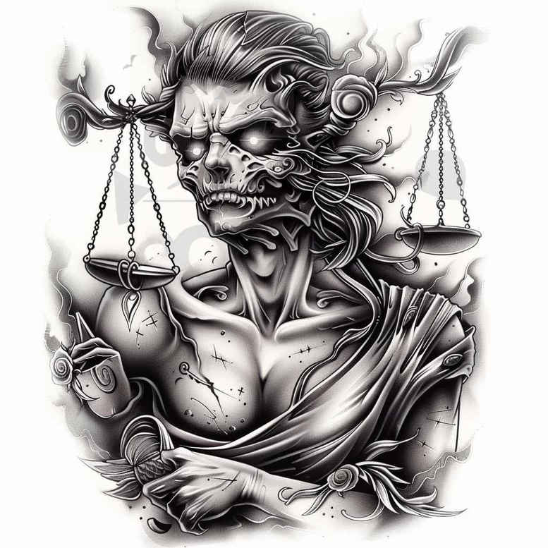 power-symbol-tattoo – tattoo design ideas free ai generated – neotraditional-classic-motifs – for-upper-back – Gallery: themis-inkby-ai