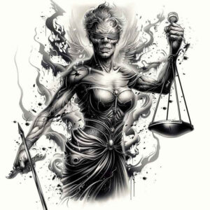 scales-tattoo – tattoo design ideas free ai generated – realism-shadow-realism – for-side-torso – Gallery: themis-inkby-ai