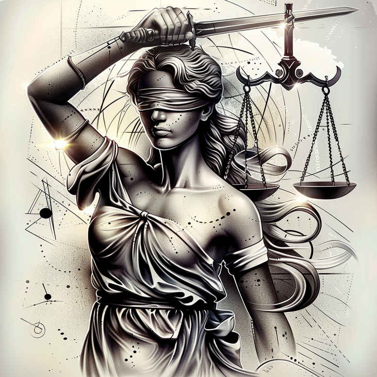 themis tattoo design ideas Surrealism psychic energy balance symbol for elbow