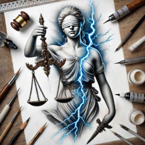 themis tattoo design ideas vivid hallucination balance symbol strength and power