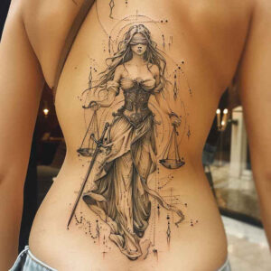 themis tattoo design ideas light play divine fairness for shin
