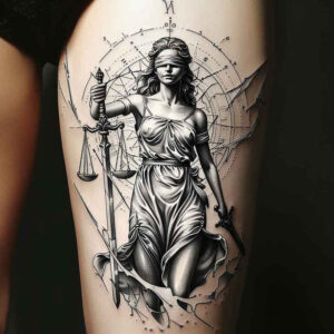 themis tattoo design ideas macro impartiality symbol of courage