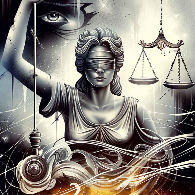 themis tattoo design ideas Surrealism hallucinogenic legal sword shows strength