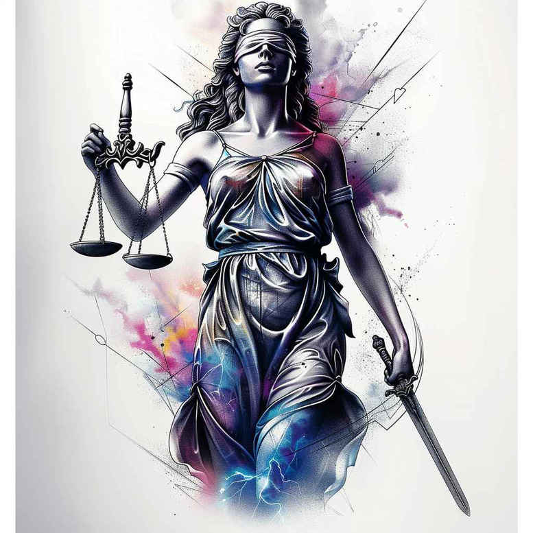 themis tattoo design ideas crisp pure judgment for inner arm
