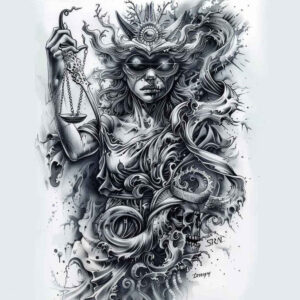 themis tattoo design ideas surreal sacred verdict for toe
