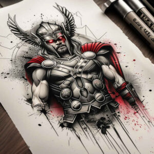 expression-tattoo-neotraditional-rich-shading-for-wrist – tattoo design ideas free ai generated – Gallery: thor-inkby-ai