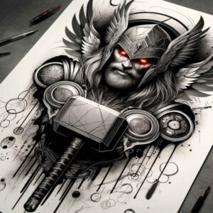 symbolism-tattoo-surrealism-ethereal-glow-for-wrist – tattoo design ideas free ai generated – Gallery: thor-inkby-ai
