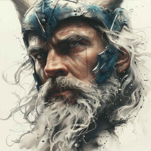 thor tattoo design ideas dramatic lighting divine rage shows determination
