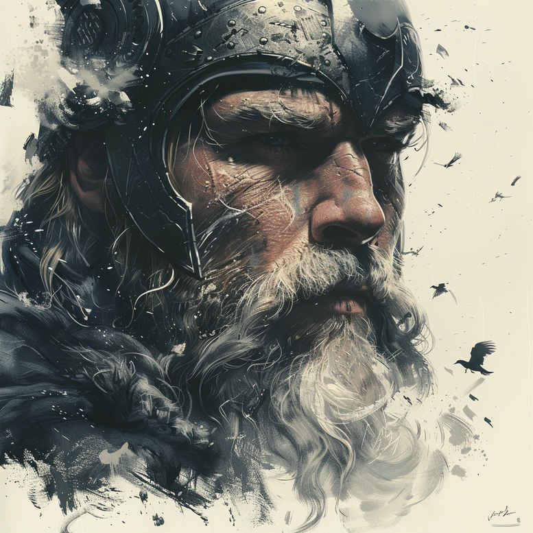 thor tattoo design ideas strong contrast protector of realms for triceps