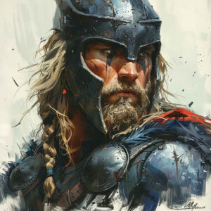 thor tattoo design ideas Surrealism ethereal glow storm call for back shoulder