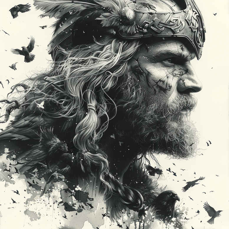 thor tattoo design ideas Surrealism shimmering forms viking hero for wrist side