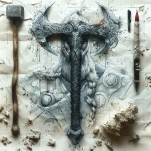 thor tattoo design ideas Realism soft highlights viking hero stands for courage