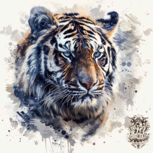 realistic-tiger – tattoo design ideas free ai generated – realism-highlighted-contrast – for-ankle – Gallery: tigers-inkby-ai