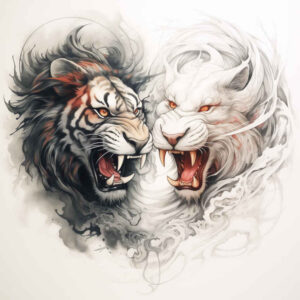 realistic-tiger – tattoo design ideas free ai generated – realism-moist-effect – for-scapula – Gallery: tigers-inkby-ai