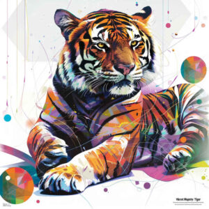 realistic-tiger – tattoo design ideas free ai generated – surrealism-ethereal – for-upper-back – Gallery: tigers-inkby-ai