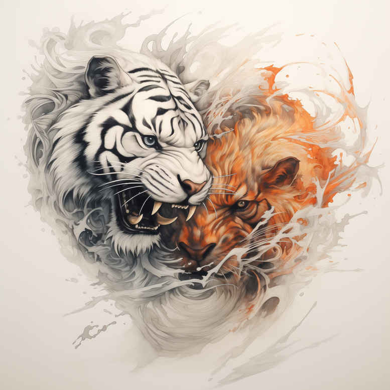 tigers tattoo design ideas textural detail apex predator for biceps